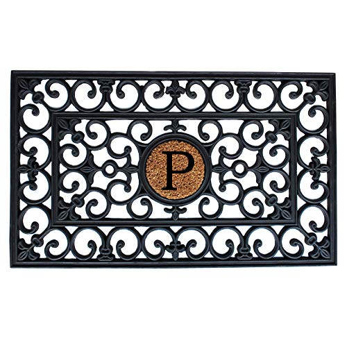 Calloway Mills 150011830P Rubber Monogram Doormat, 18