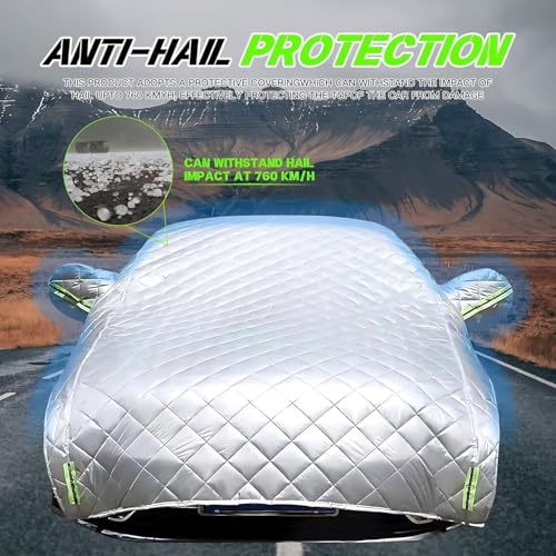 Image of Hail Protector Car Cover, Padded Car Cover for Hail Protection for SUV /Sedan /Hatchback(White,SUV)