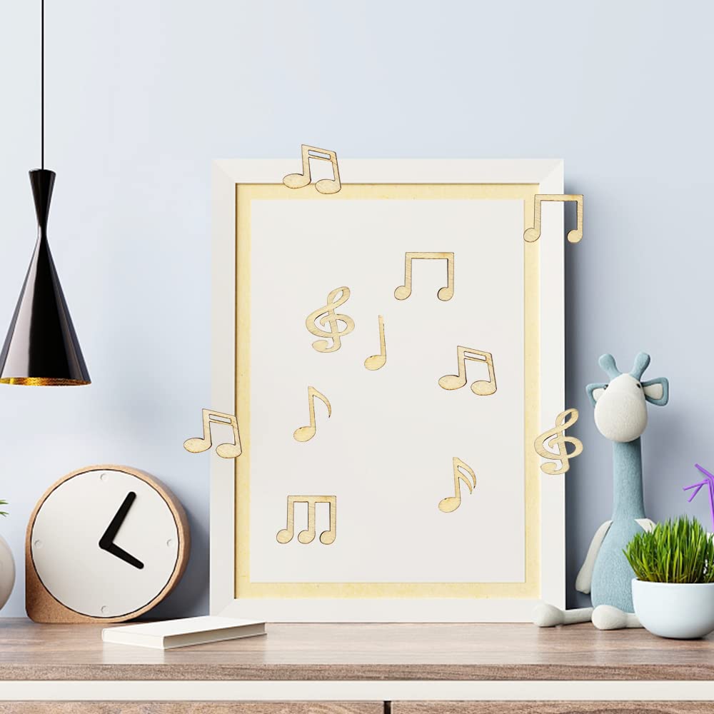 100 Holzscheiben Mit Musiknoten + 1000 Konfetti-Noten – Deko Für Musik-Party, Hochzeit & Mehr