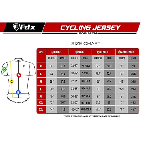 FDX Men’s Cycling Jersey - Short Sleeves Summer Biking Tops, Breathable Quick Dry Mountain Bike MTB Jersey, 1/4 Zip T Shirt for Running, Biking and Hiking - Image 7