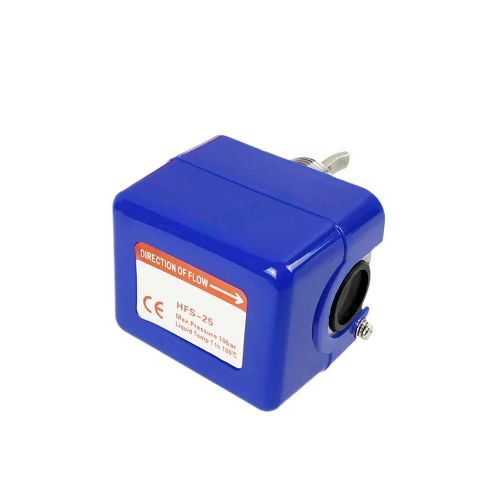 COKYIS HFS-15 HFS-20 HFS-25 1 Pulgada 1/2 3/4 Interruptor de Flujo de Agua de Paleta automática Sensor de válvula controladora de líquido 12V a AC220V(Blue)
