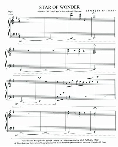 ISADAR - Near the Edge of Light (piano sheet music)      Sheet music – Complete, January 1, 2000