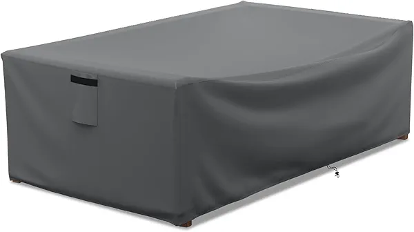 STARTWO Patio Furniture Covers Waterproof for Coffee Table Cover, Heavy Duty Durable Rectangular Outdoor Table Cover Fits up to 48L x 28Wx 13H inches, Grey