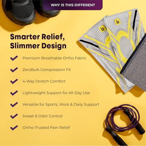Image of betterhood Premium Knee Sleeve (Grey, Pack of 2, M: 36-45 CM Thigh) | EasyMove Max Stability Design for Gym, Sports, Day-long Use| Knee Cap Support with Gel Pad & Side Stabilizers for Arthritis, Joint Pain & Injury Recovery