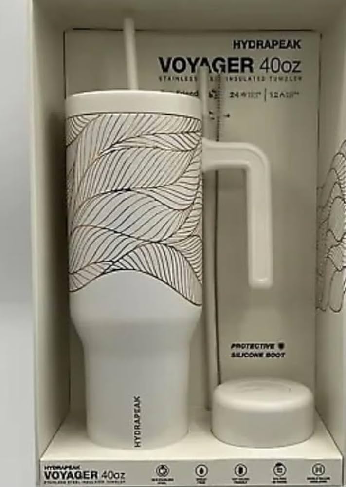 白磁瓶子 Hydrapeak Voyager Artisan Collection 40 oz Tumbler (Abstract