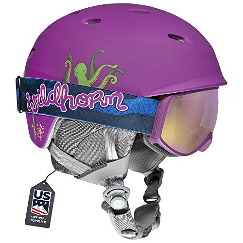 Wildhorn Spire Snow & Ski Helmet w/Goggles for Kids and Youth - ASTM