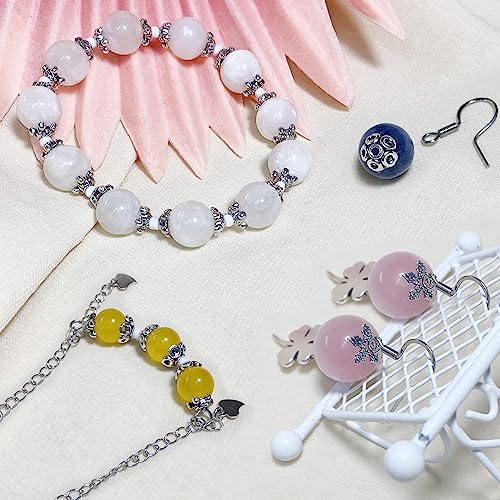 Antique Silver Spacer Bead Caps Bali Style Mixed Tibetan Silver Flower Beads Caps For Bracelet Necklace Earrings Jewelry Making Supplies Findings 600Pcs #TOP3