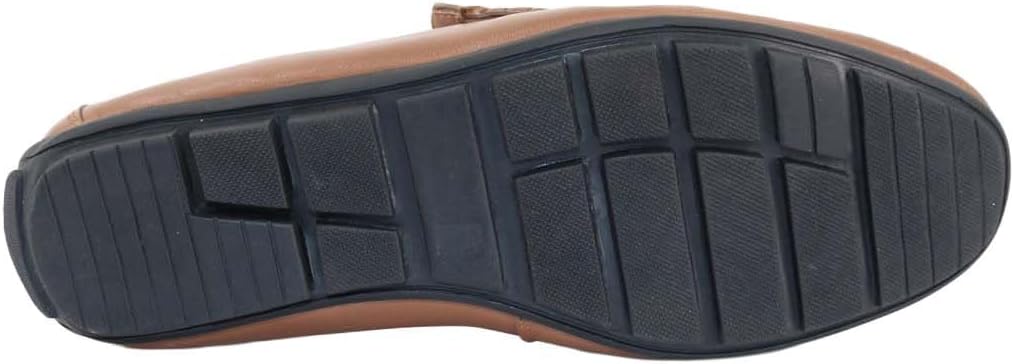 Pegasus Men's Leather Wide Fit Drive Shoe Tan - Image 4