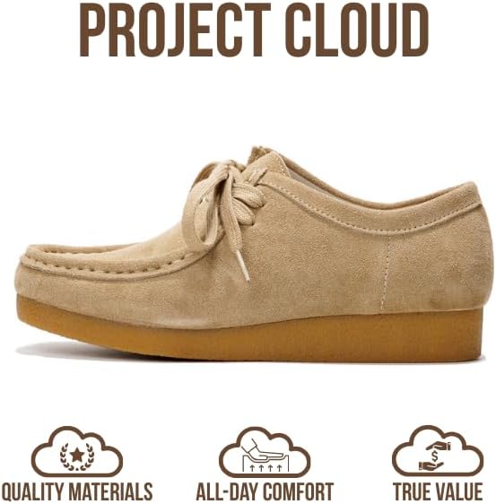 Project Cloud 100% Genuine Leather Womens Shoes - Memory Foam Insole Oxford Shoes For Women Footwear - Lightweight Anti-Slip Sole Casual Work Loafers with Lace (Wally) - Image 4