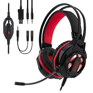 EMPIRE GAMING – Kabelgebundenes Gaming-Headset H400 – PC, PS4, XBOX – Kopfhörer mit flexiblem Mikrofon