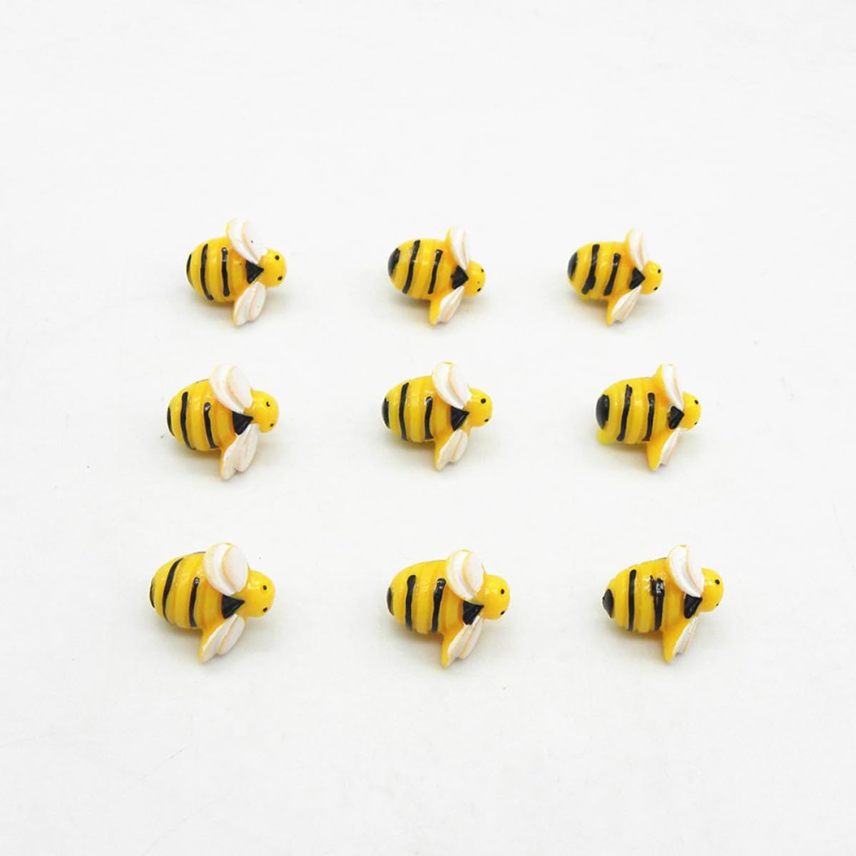 BETOOKY Chinchetas Caja de 60 Unidades Forma de Abeja Amarilla Pequeñas de Resina Creativas y Fáciles de Remover para Decoracion Colegio y Hogar