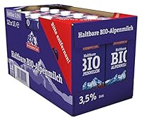 Berchtesgadener Land Bio Haltbare Bio-Alpenmilch 3.5% Fett, 12er Pack (12 x 1l)
