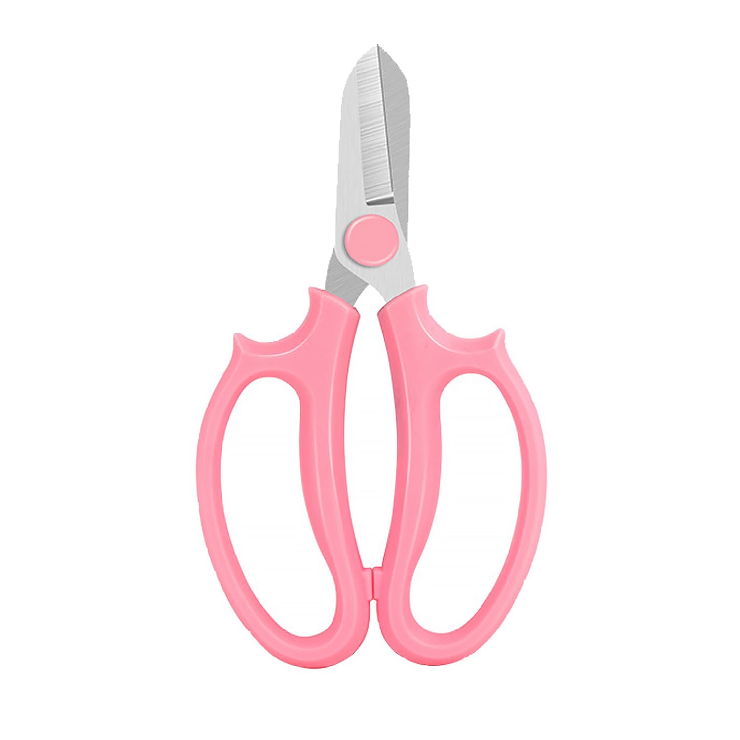 Gardening Scissor Pink Sharp Blade Alloy Steel Garden Shears for Cutting Flowers Trimming Plants of Yard Florist Rose Herb Hedge and Fruits Picking