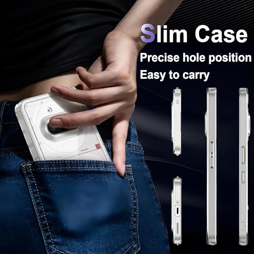 Image of Anti-Yellow Clear Case for Nothing Phone 3a | UV Shield Technology | Zero-Yellowing Formula | Drop Protection (TPU + Polycarbonate | Crystal Clear)