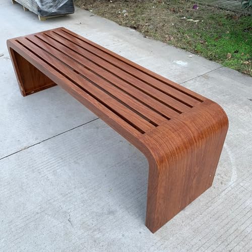 Bancs de patio à cadre en acier pour assise extérieure stable - 2