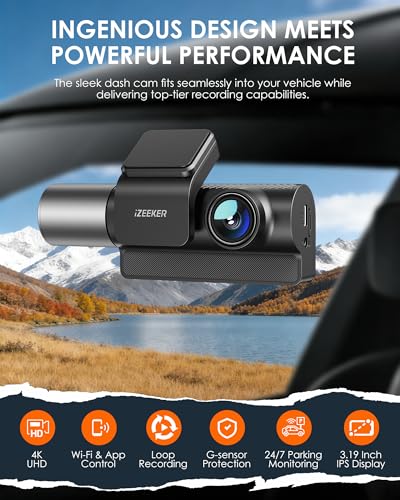 iZEEER iD320 3CH 4K+1080P+1080P Dash Cam with Wi-Fi 6 - image 2