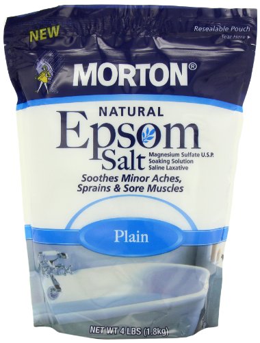 Morton Epsom Salt, Plain U.S.P, 4 Pound