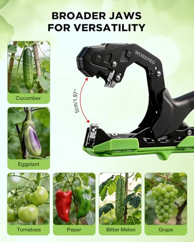 Máquina para amarrar plantas WORKPRO con guantes y accesorios miniatura 5