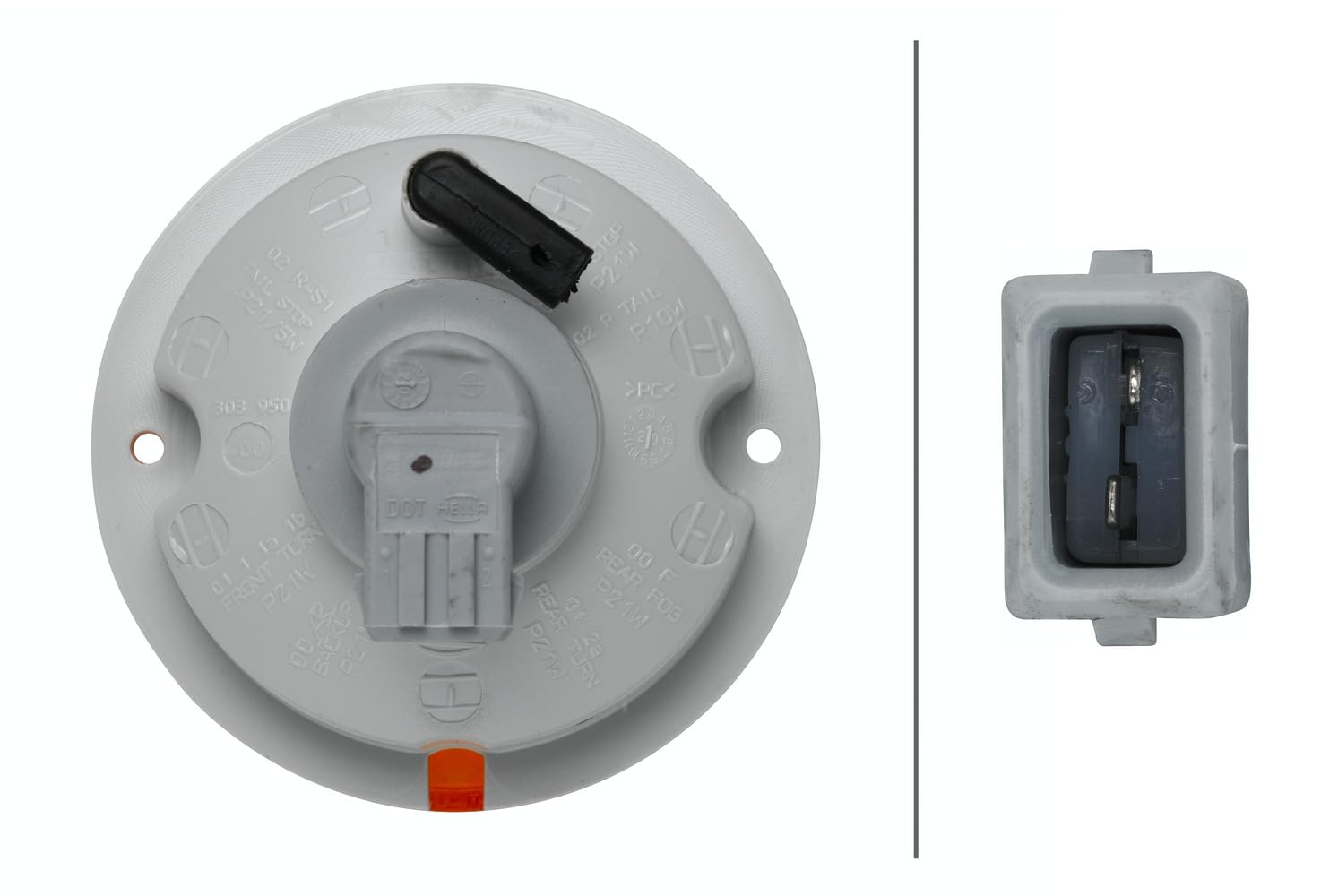 20 Indicatori Di Direzione HELLA | 12V Gialli | Per Installazione Posteriore | Lampada P21W | ECE/CCC - Foto 3