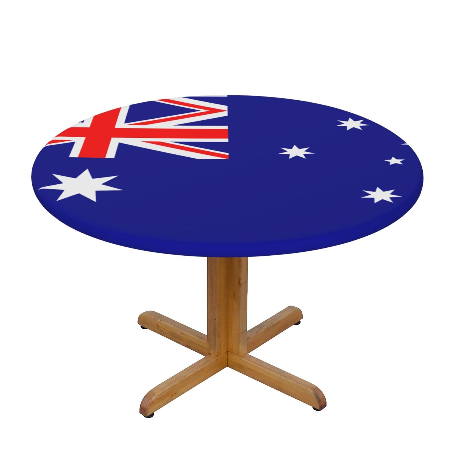 ZQYTGFDC Australian flag M Decorative Round Tablecloth Waterproof Anti Stain Oil Proof Size for 40 50 inch