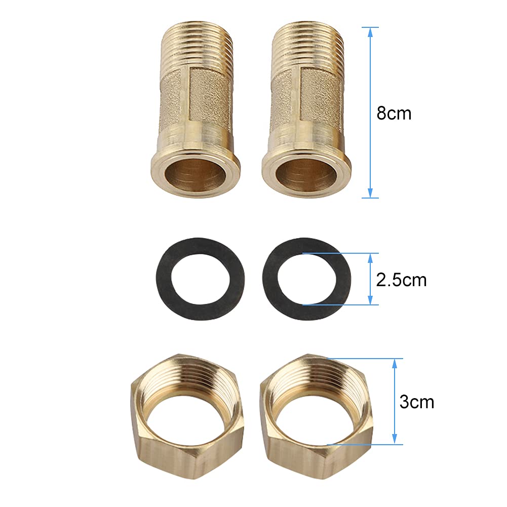 Estink Compteur d'Eau Mécanique pour Maison et Jardin, 1.5m3/h, 15mm, 1/2 Pouce, Température 0-40°C