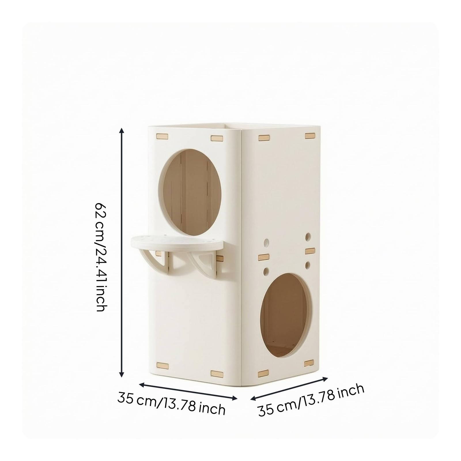 Qianly Rascador Cubo Multinivel Mueble Vertical para Esquinas