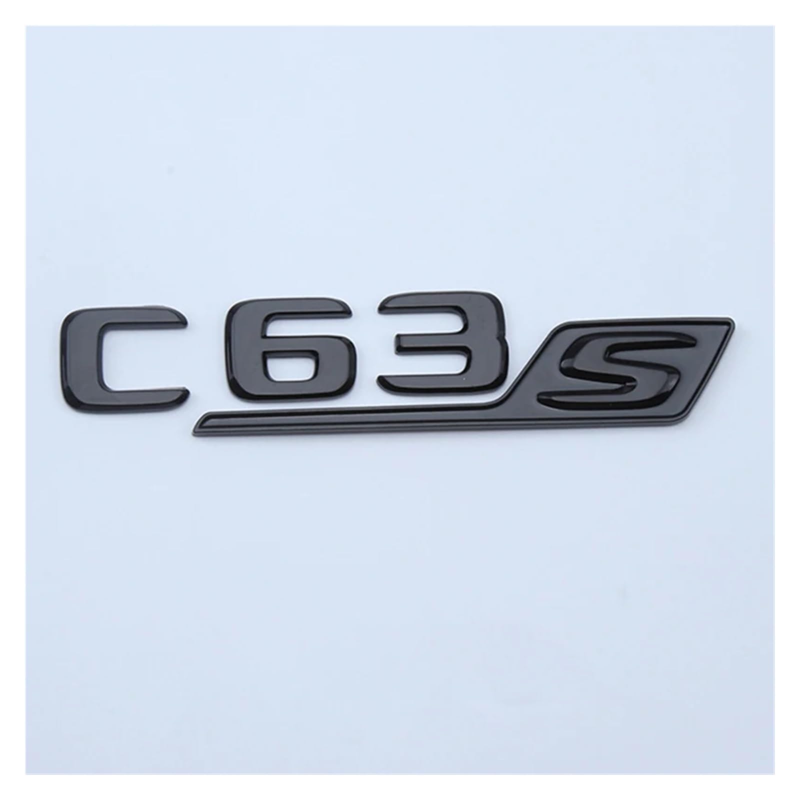 C63S-Emblem / V8 BITURBO Logo – 3D ABS In Chrom/Schwarz/Rot | Für W205/W204/W203