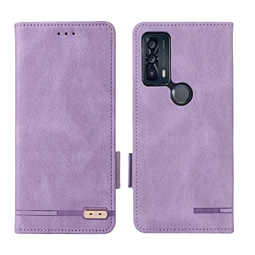 Étui TCL 20B Folio en Cuir pour Simplifier vos Déplacements Urbains Couleur Violette