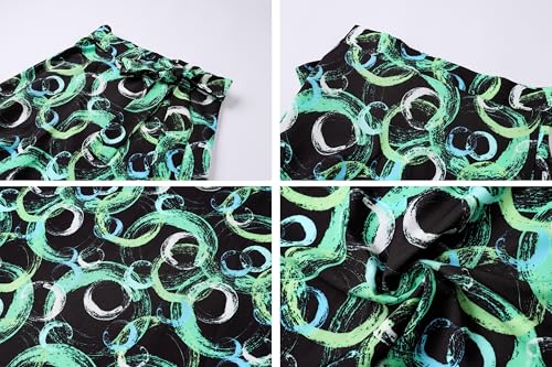 Image of Cromoncent Matching Hawaiian Outfits for Family, Dad and Son Matching Luau Beach Tropical Shirts Mommy Daughter Tropical Sets