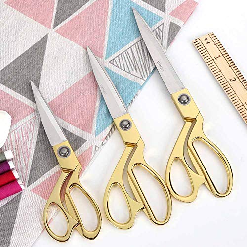 Sunland Professional Stainless Steel Heavy Duty Tailor Scissors (10 Inch, Gold) #TOP3