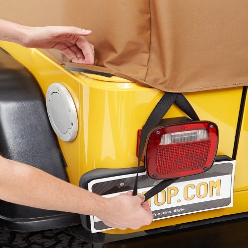 Bestop 8103509 Charcoal All Weather Trail Cover, 1976-1986 CJ7; 1987-1991 YJ