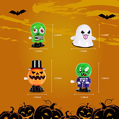 AMOSTING 18 Pack Halloween Decorations Toys for Kids,Boys&Girls Halloween Toys for Toddler, Wind-Up Toy Set Supply for Halloween Party Decorations,Birthdays Gifts,Goodie Bags for Kids&3 Years and Up