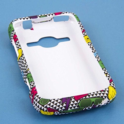 EmpireMPERO SNAPZ Series Rubberized Case for ZTE Concord 2 - Retail Packaging - Neon 90's