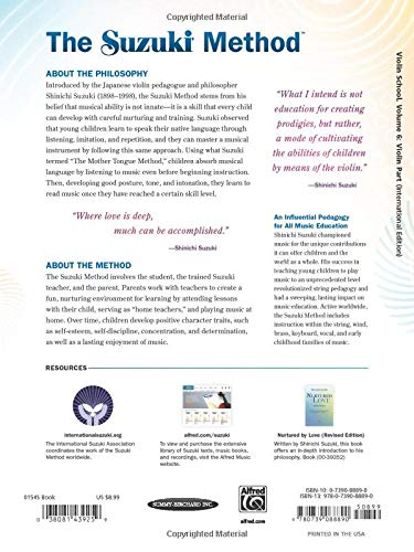 Suzuki Violin School Vol. 6 Violin (Sheet Music)