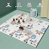 Foldable Baby Play Mat for Crawling, Extra Large Play Mat for Baby, Waterproof Non Toxic Anti-Slip...