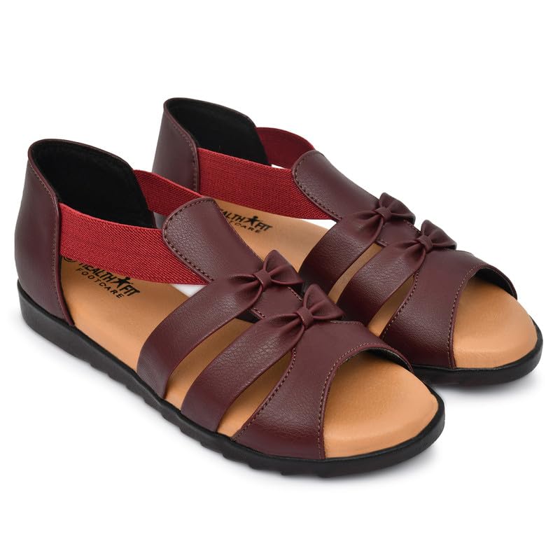 Image of HEALTH FIT Extra Soft Ortho Care Sandals Orthopaedic & Diabetic Daily Use Women's Sandal /Casual Sandal Chappals for Ladies & Girl's 1102
