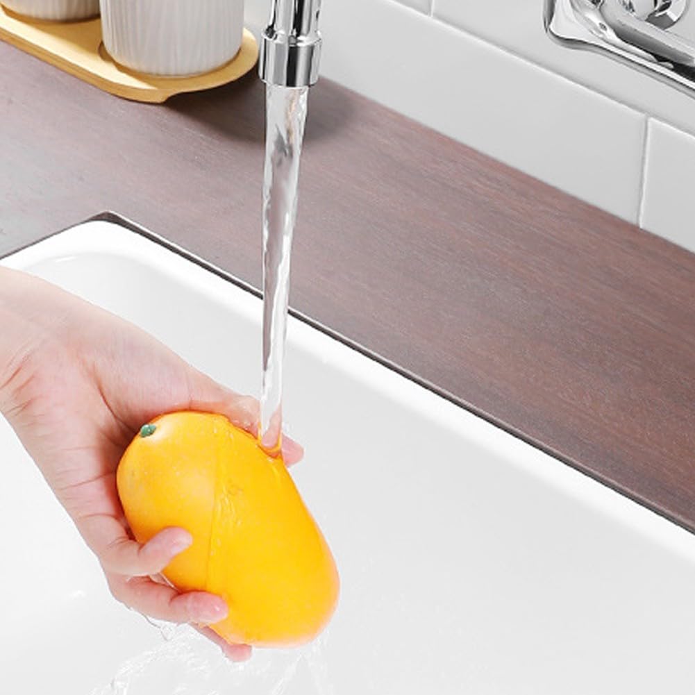Robinet de cuisine commercial en laiton massif de 20,3 cm pour évier chaud et froid - Argent pour restaurant utilitaire - Amélioration de la maison