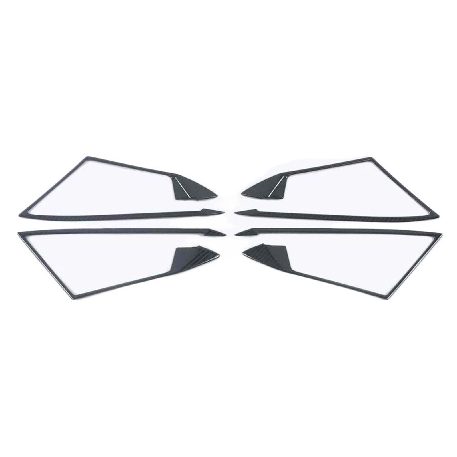 Dydgutufb Hatchback Carbon Look Stainless Steel Car Interior Door Handle Bowl Frame Cover Trim For A3 8Y Sedan Sportback 2021 2022 2023 2024 Interior Door Handle(Hatchback Carbon Look)