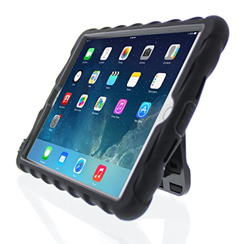 Apple iPad mini iPad mini Retina iPad mini 3 Hideaway with Stand Black Gumdrop Cases Silicone Rugged Shock Absorbing Protective Dual Layer Cover Case