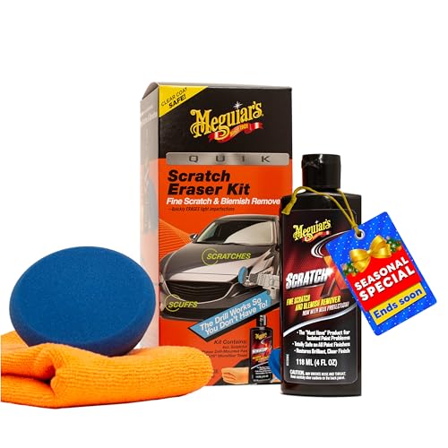 Meguiar’s Quik Scratch Eraser Kit, Car Scratch Remover for Fixing