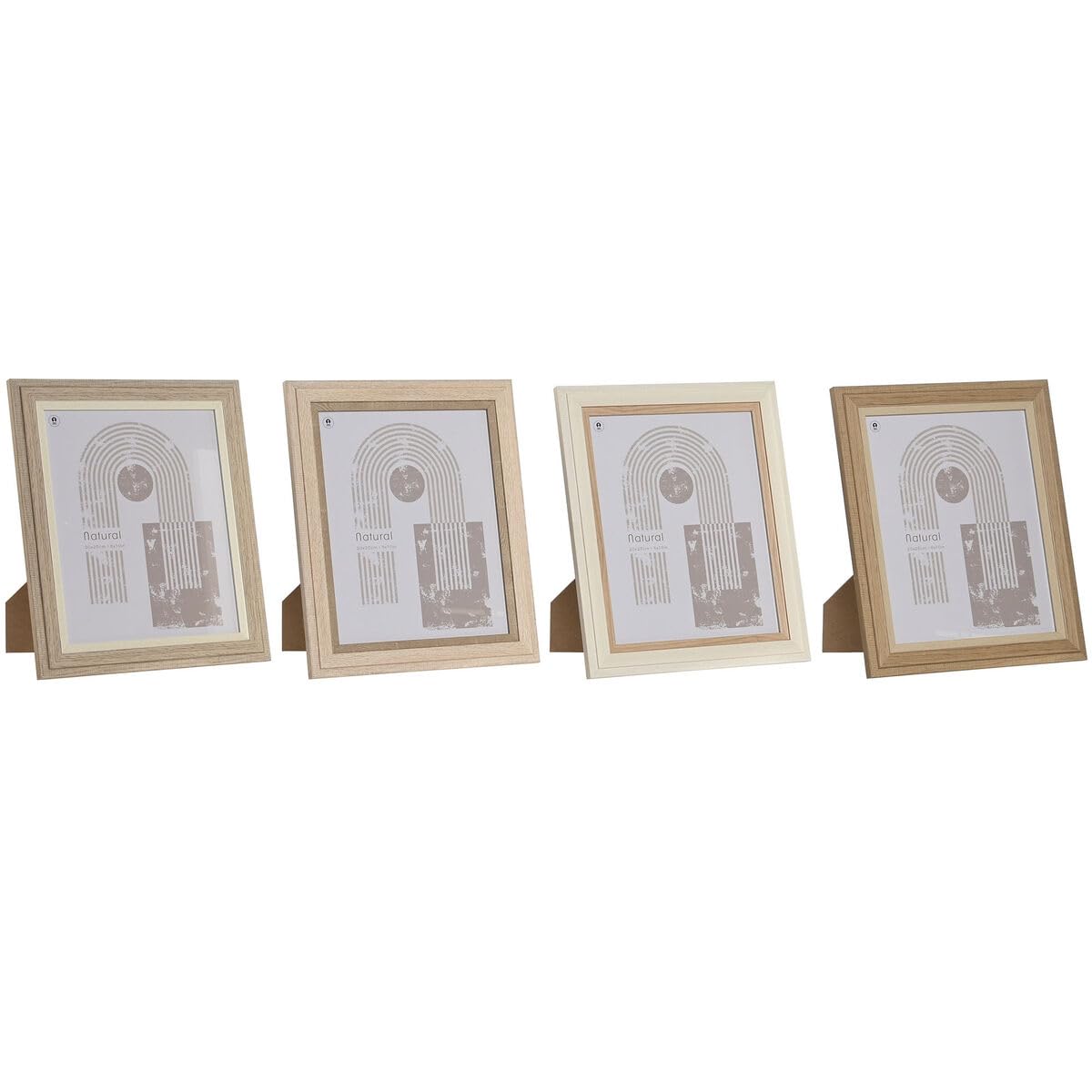 Home ESPRIT Scandinavian MDF Wood Glass Photo Frame 23 x 2.8 x 28 cm (4 Units)