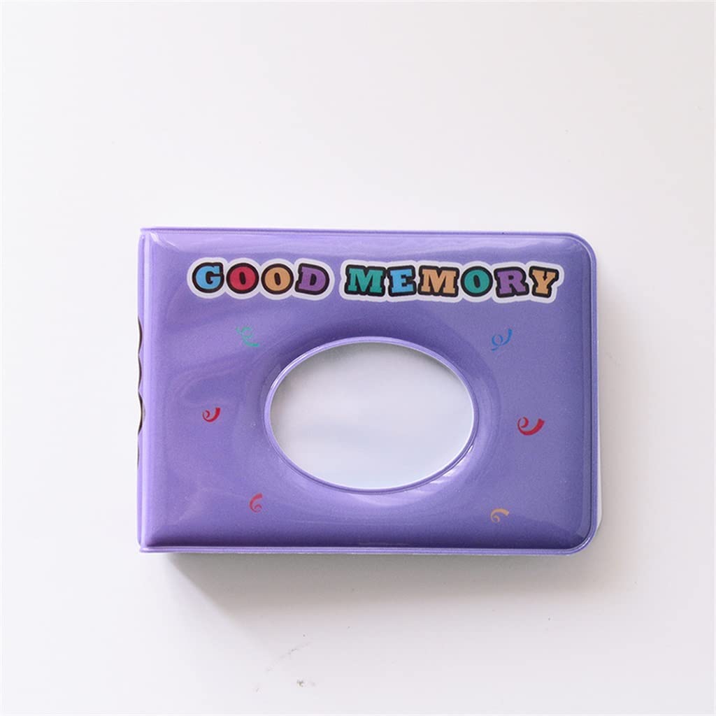 Mini album fotografico con 36 tasche, 7,6 cm, custodia per foto e raccoglitori