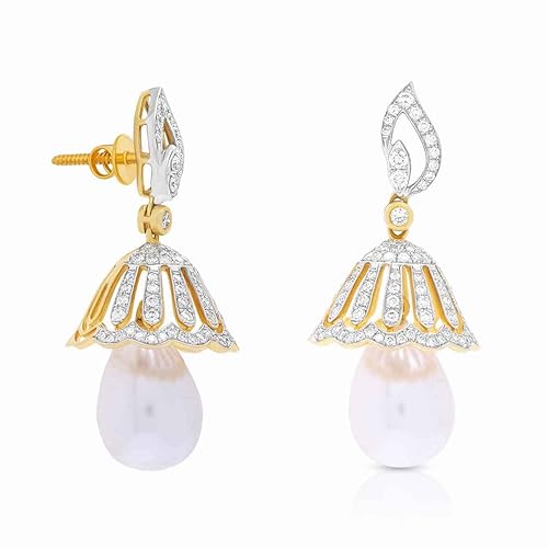 18KT (750) Diamond Earring for Women-derng19016711