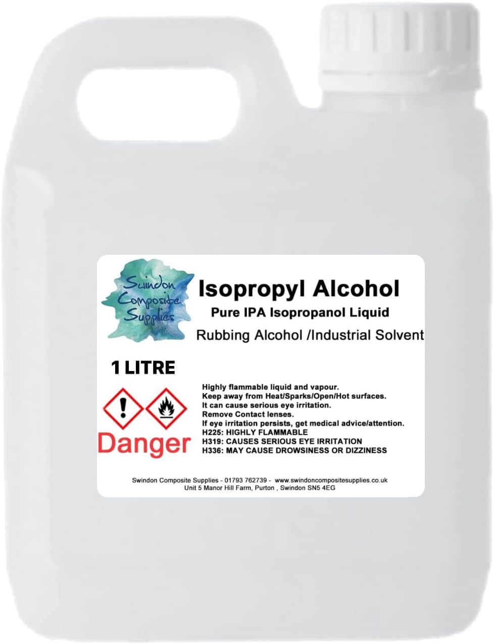 IPA Isopropyl Alcohol 99.9%-PURE IPA Disinfectant Sanitiser Cleaner Rubbing Alcohol (1 Litre)