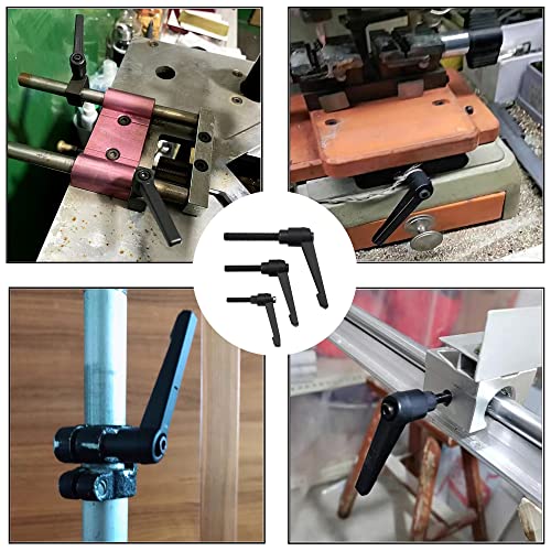 Image of 6Pcs Male Thread Adjustable Handle Machine Knobs Clamping Lever Handle Stud M6 M8 M10