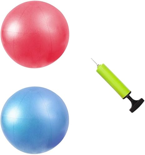 Jogi-HHACQUIT Mini kit de pelota de ejercicio de fitness con bomba de mano para yoga, pilates, equilibrio corporal, entrenamiento central y