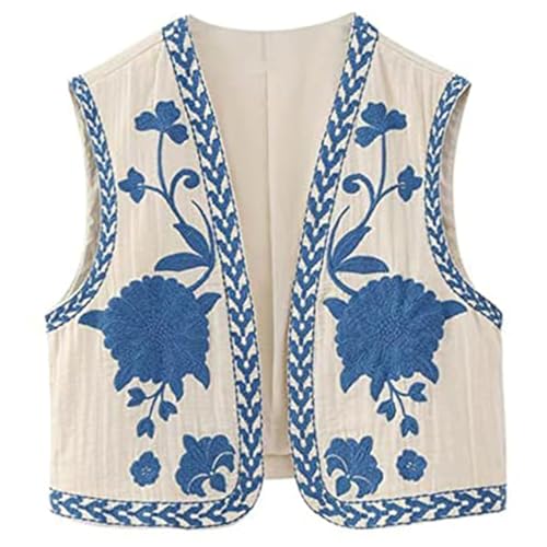 Gilets pour femmes en crochet fleuri parfaits pour le week-end et les vacances