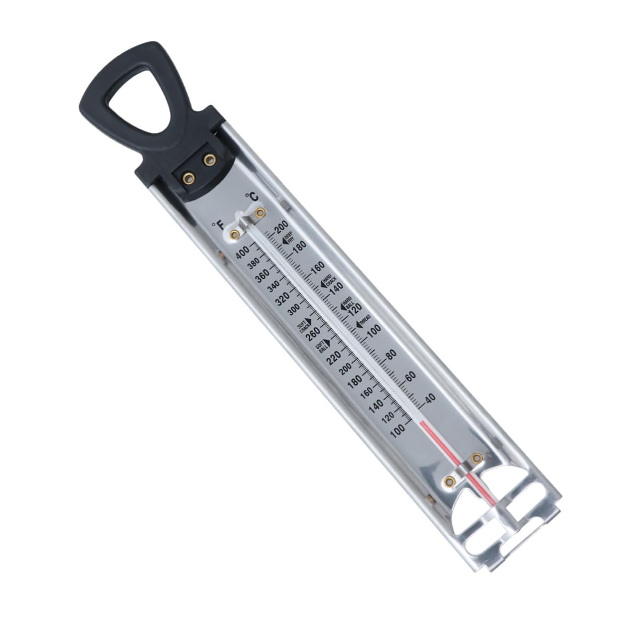 Cabilock 2 Stück Marmeladenthermometer mit Doppelskala PVC Hängeöffnung Lesbar aus Ferne für Zucker Sirup und Marmelade im Haushalt