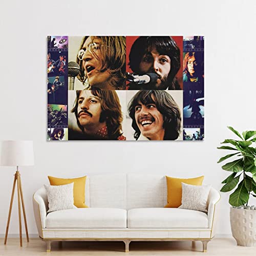 Poster décoratif vintage Beatles sur toile, affiches murales et image d’art imprimé, décoration de chambre à coucher, 60… - Les Beatles, Paul McCartney, John Lennon, RIngo Starr, George Harrison Poster décoratif vintage Beatles sur toile, affiches murales et image d'art imprimé, décoration de chambre à coucher, 60… – Image 4