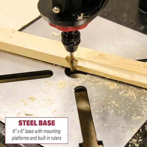 Image of Milescraft 1097 ToolStand - Variable Speed Drill Press Stand (compatible with Dremel). Rotary Tool Not Included, Black Large (Pack of 3)